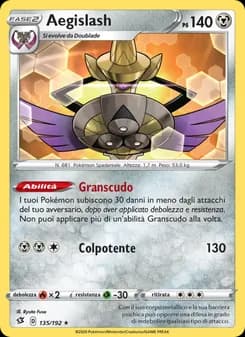 Aegislash card in Italian