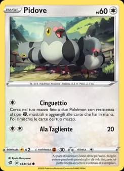 Pidove card in Italian