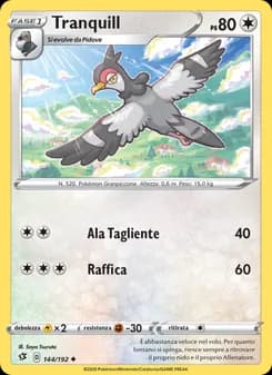 Tranquill card in Italian