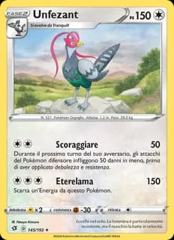 Unfezant card in Italian