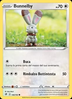 Bunnelby card in Italian