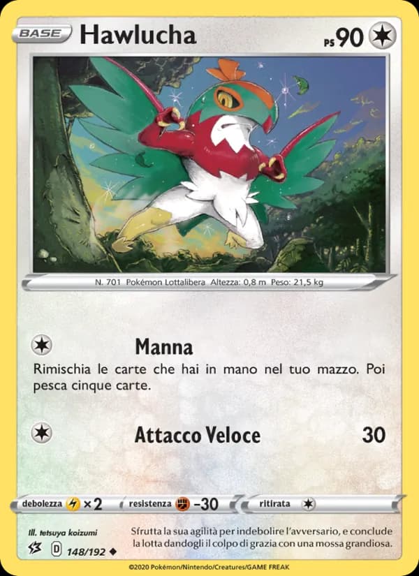 Hawlucha card in Italian