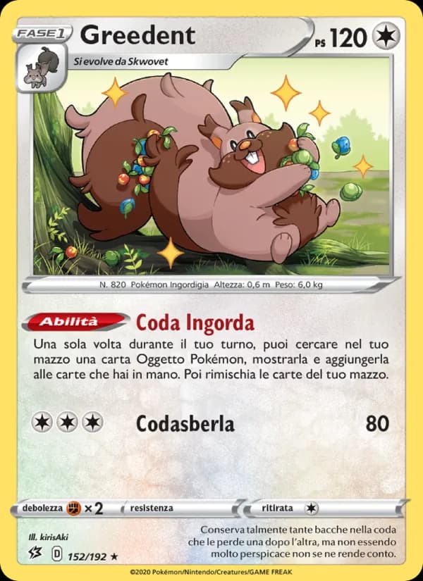 Greedent card in Italian