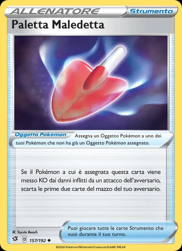Paletta Maledetta card in Italian