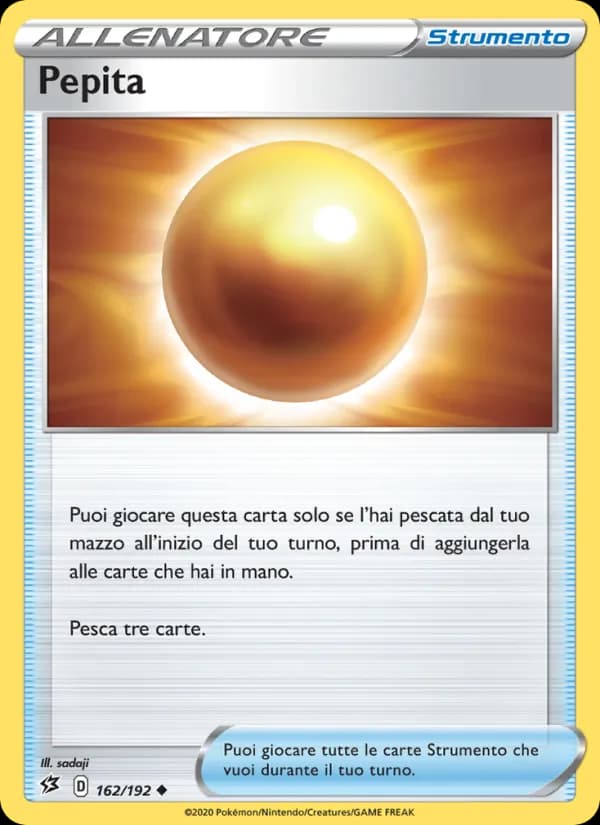 Pepita card in Italian