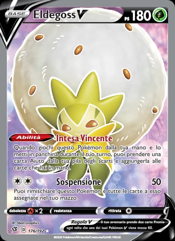 Eldegoss V card in Italian