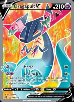 Dragapult V card in Italian