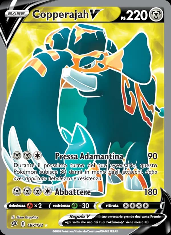 Copperajah V card in Italian