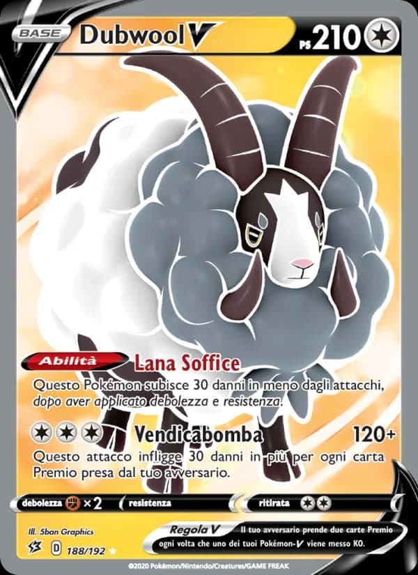 Dubwool V card in Italian