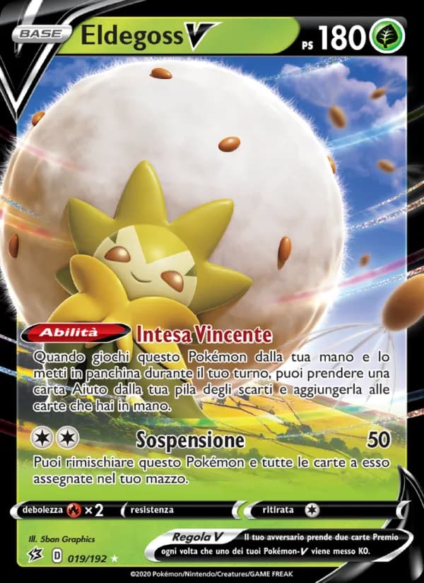 Eldegoss V card in Italian