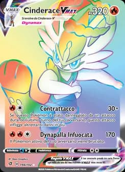 Cinderace VMAX card in Italian