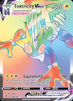 Toxtricity VMAX card in Italian