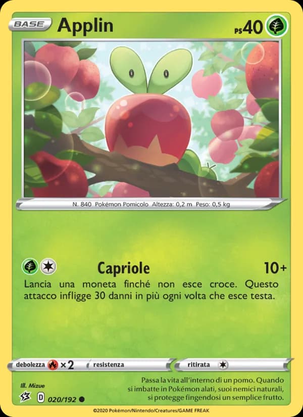 Applin card in Italian