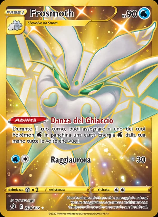 Frosmoth card in Italian