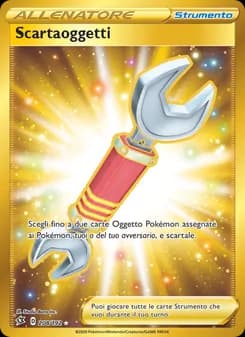 Scartaoggetti card in Italian