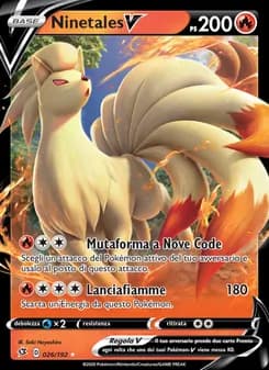 Ninetales V card in Italian