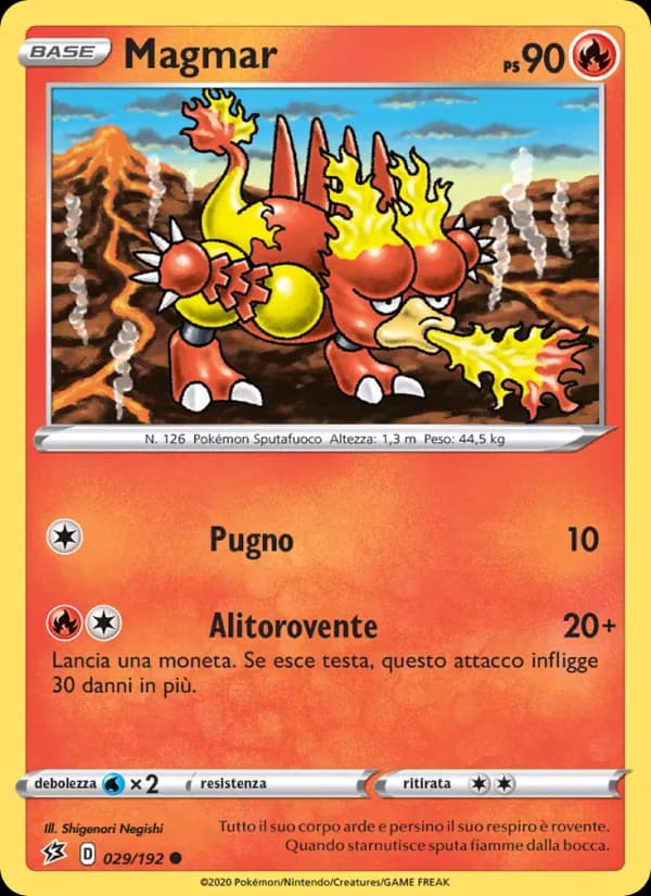 Magmar card in Italian