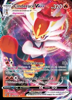 Cinderace VMAX card in Italian