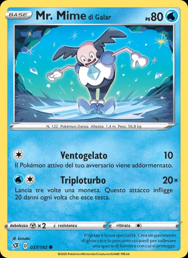 Mr. Mime di Galar card in Italian