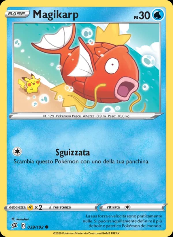 Magikarp card in Italian