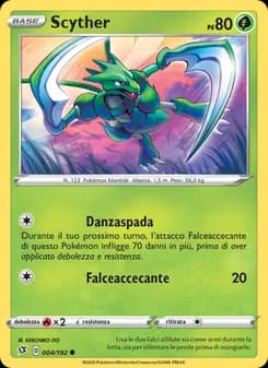 Scyther card in Italian