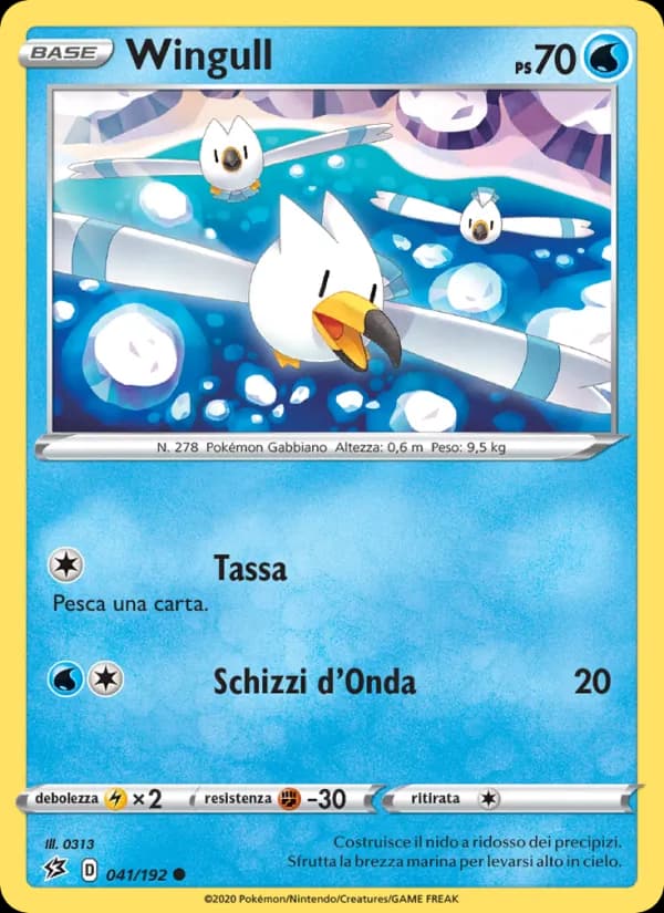 Wingull card in Italian