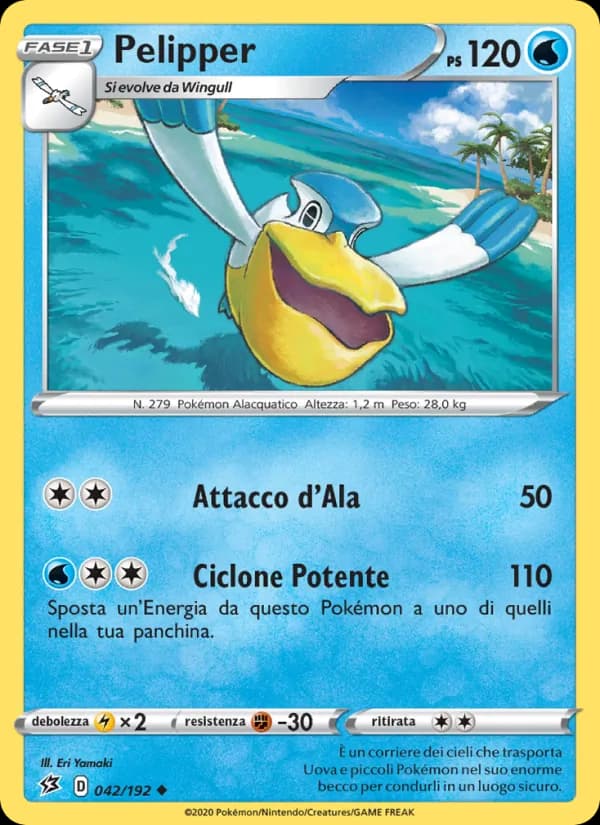 Pelipper card in Italian