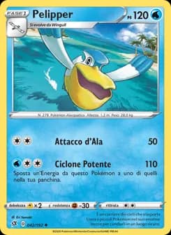 Pelipper card in Italian