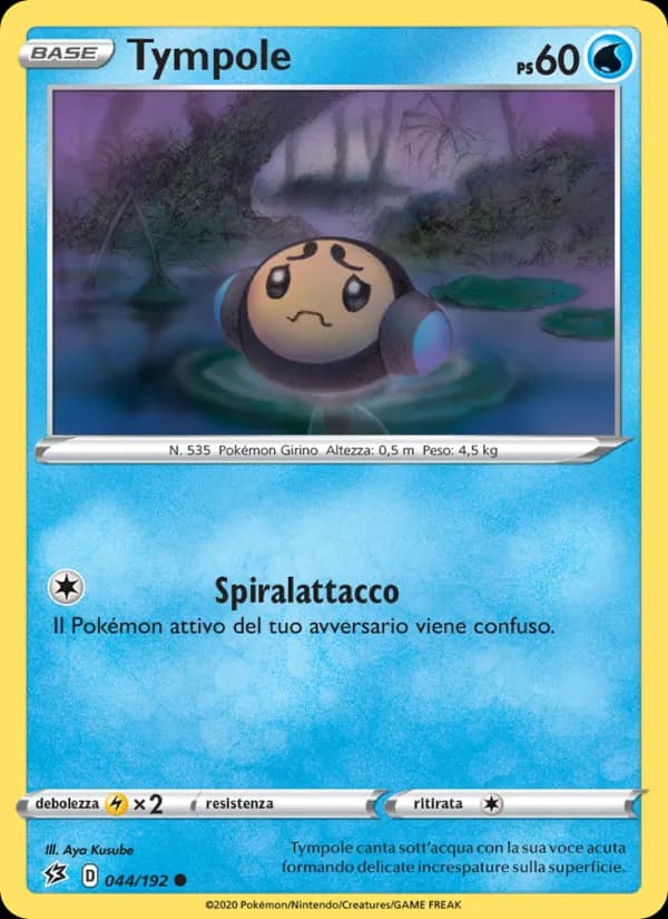 Tympole card in Italian