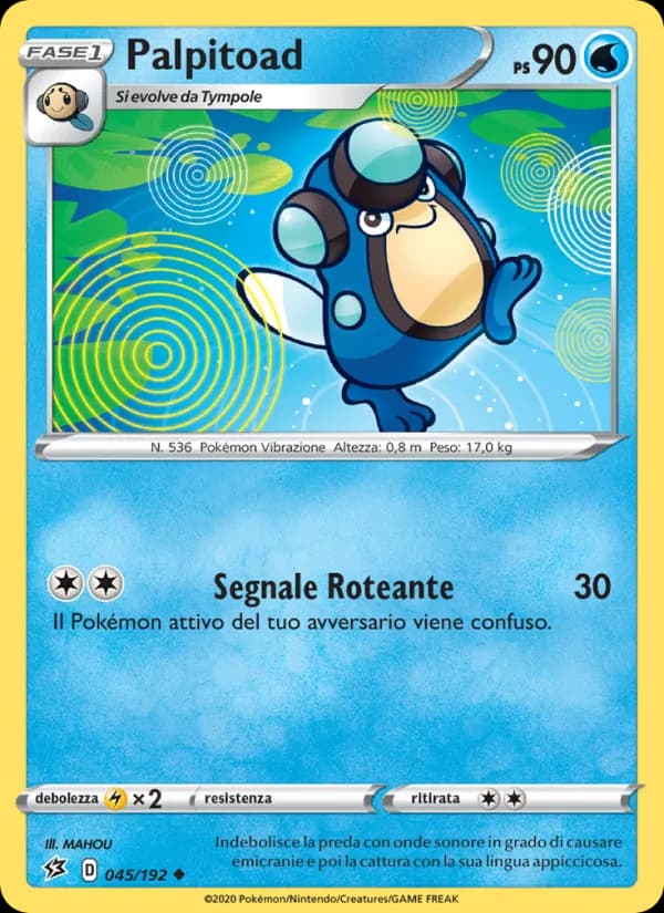 Palpitoad card in Italian