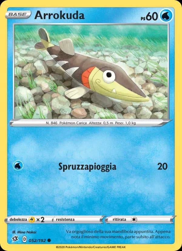 Arrokuda card in Italian