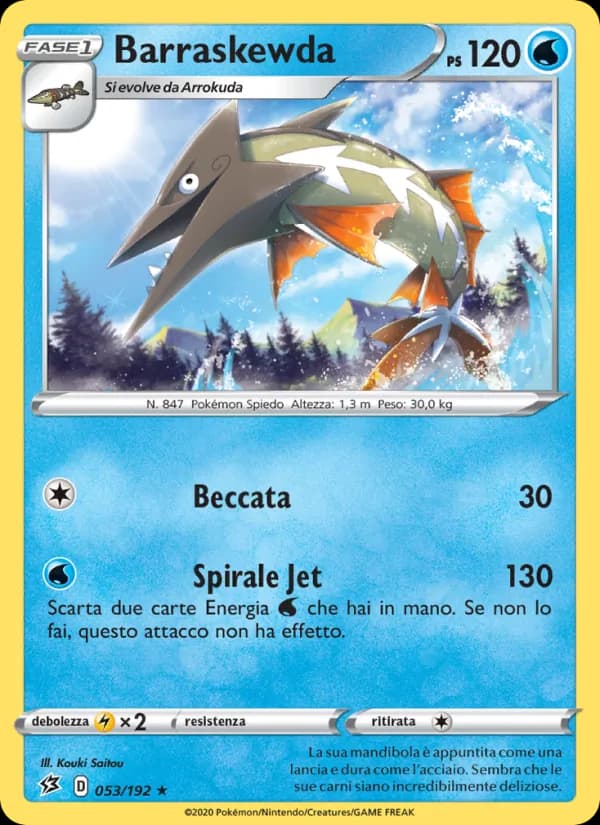 Barraskewda card in Italian