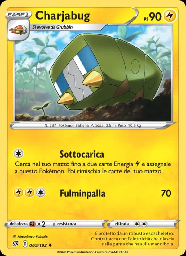 Charjabug card in Italian