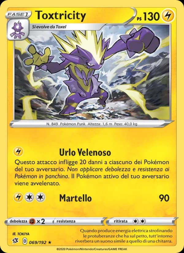 Toxtricity card in Italian