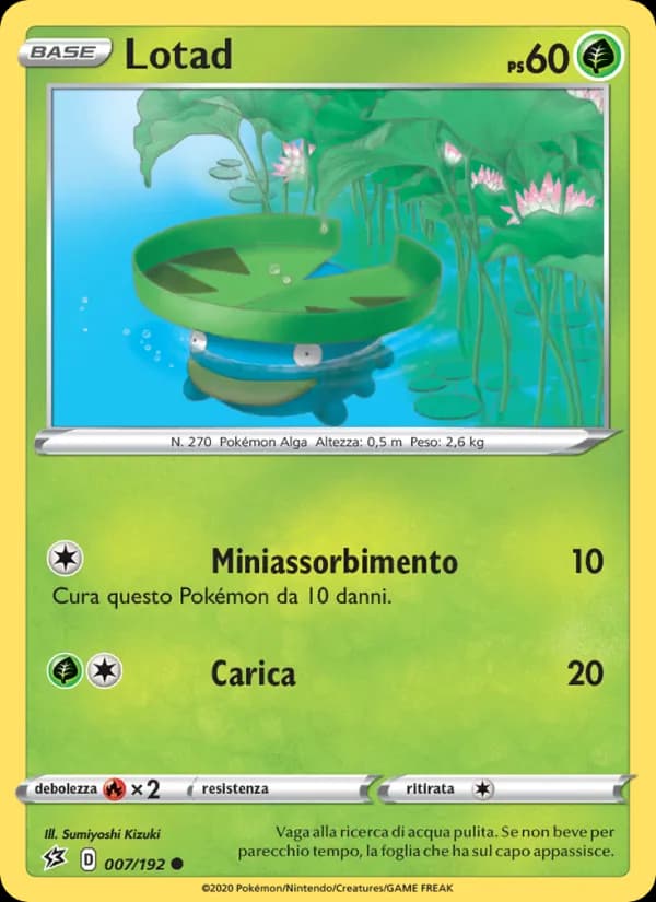 Lotad card in Italian