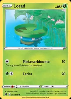 Lotad card in Italian