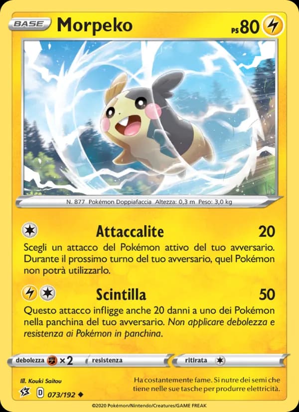Morpeko card in Italian