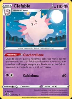 Clefable card in Italian