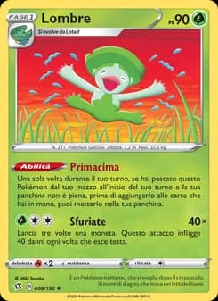Lombre card in Italian