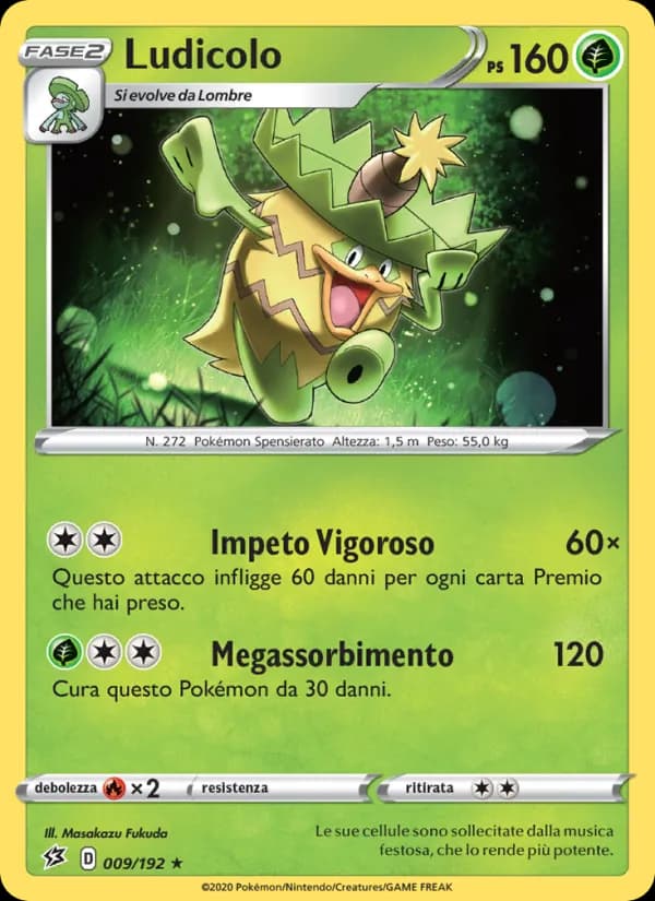 Ludicolo card in Italian