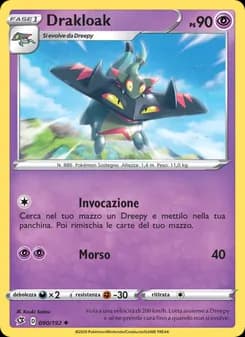Drakloak card in Italian