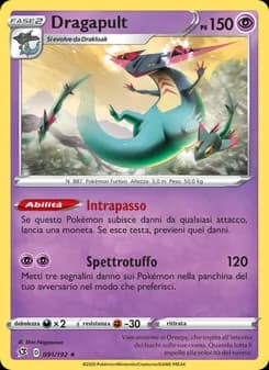 Dragapult card in Italian