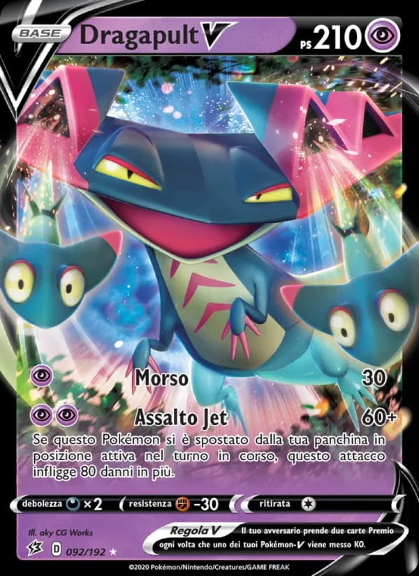Dragapult V card in Italian