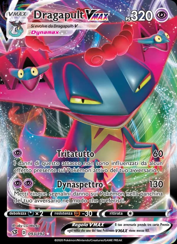 Dragapult VMAX card in Italian