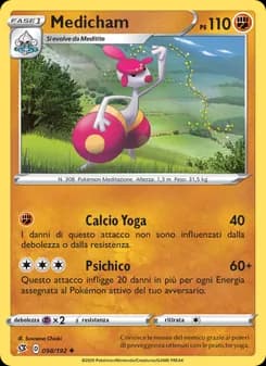 Medicham card in Italian