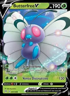 Butterfree V card in Italian