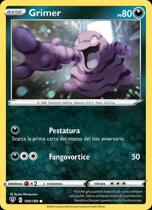 Grimer card in Italian