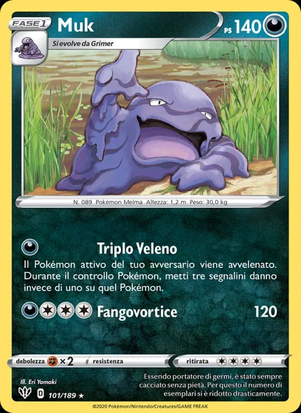 Muk card in Italian