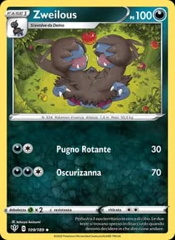 Zweilous card in Italian