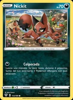 Nickit card in Italian